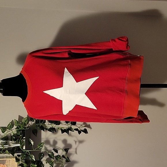 Sunshine Park CHELSEA Star Side Zip Sweatshirt Size Medium - Picture 2 of 12